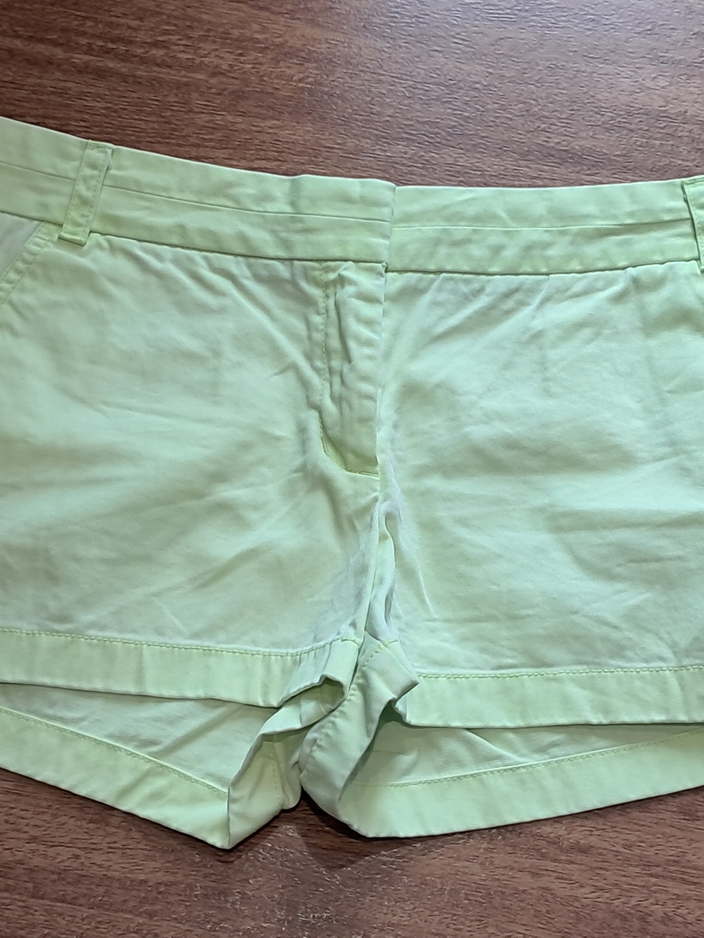 J. Crew Chino - Women's Bright Green Cotton Shorts